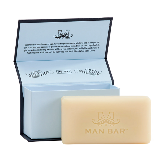San Francisco Soap/Man Bar Soap Man Bar - Silver Sage - 10 oz available at The Good Life Boutique