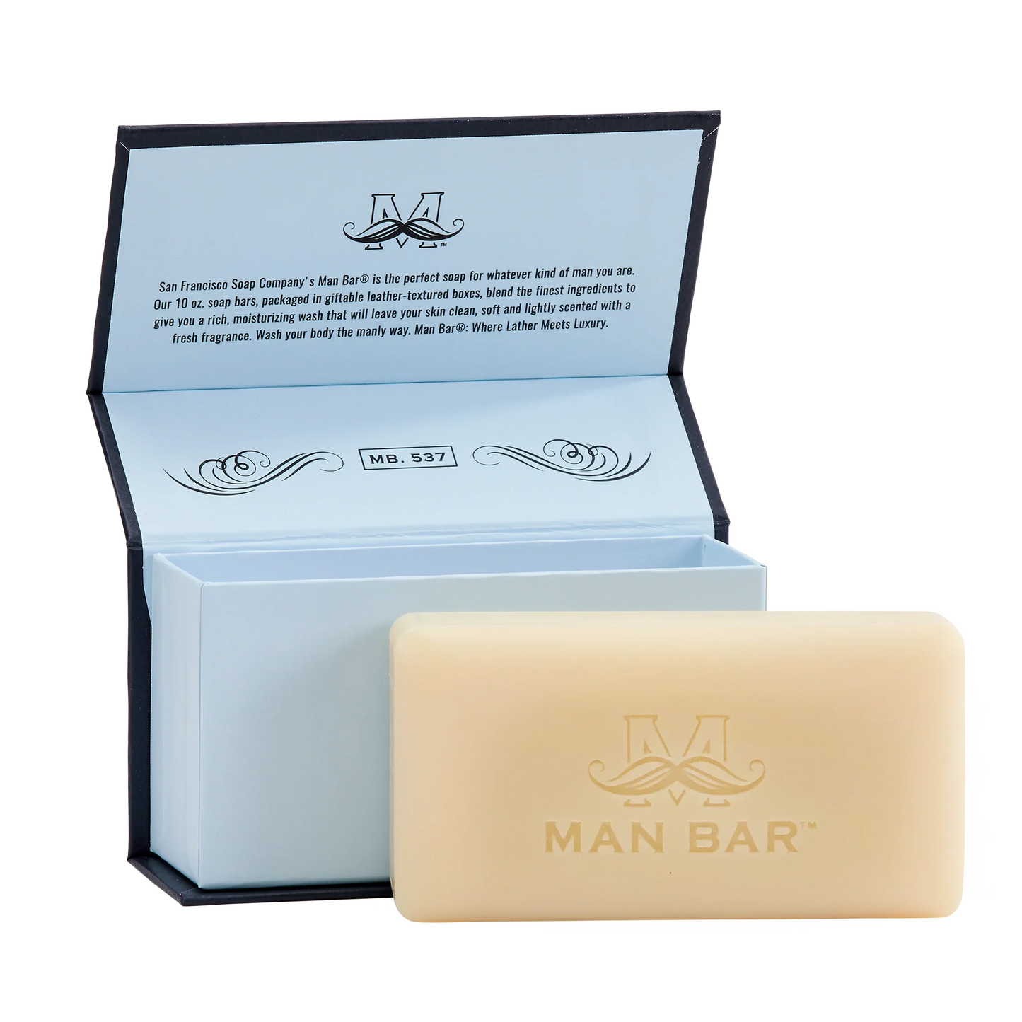 San Francisco Soap/Man Bar Soap Man Bar - Silver Sage - 10 oz available at The Good Life Boutique