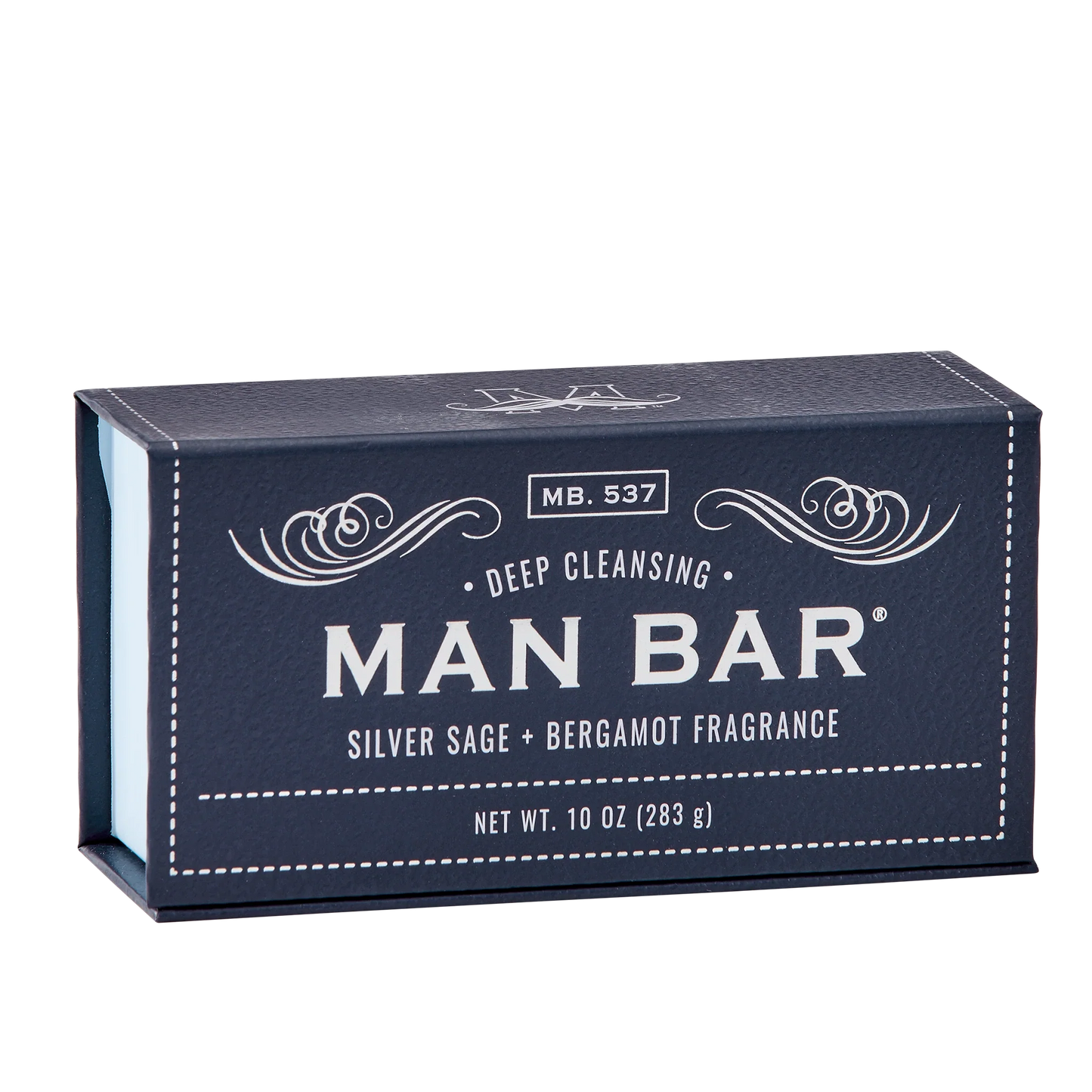San Francisco Soap/Man Bar Soap Man Bar - Silver Sage - 10 oz available at The Good Life Boutique