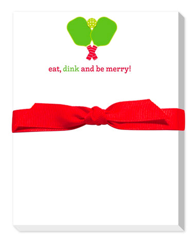 Donovan Designs Holiday Pickleball Mini Notepads - Eat Dink available at The Good Life Boutique