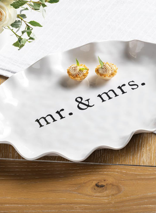 Mud Pie Melamine Mr Mrs Platter available at The Good Life Boutique