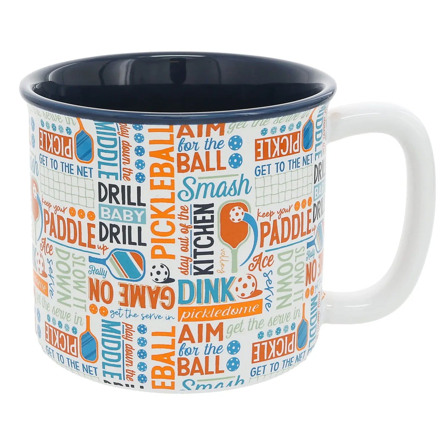 Pavilion Pickleball Word Splash - 18oz Mug available at The Good Life Boutique