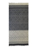 Dupatta Designs Marrakesh Scarf - Black/White - 27.5" X 71" available at The Good Life Boutique