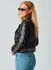 Mauritius - Embroidered Front Zip Woman's Jacket - Black
