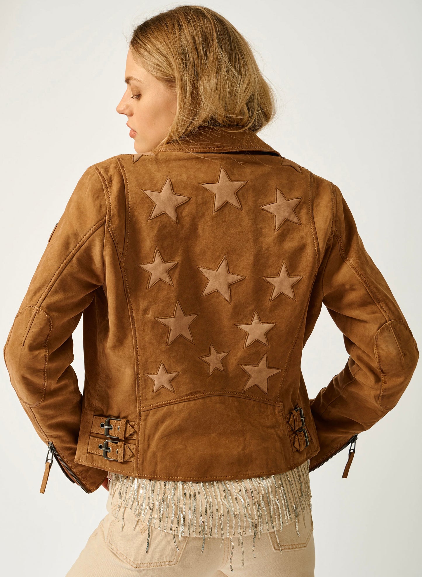 Mauritius - Misty RF - Sister To Christy - Nubuck Star Jacket - Cognac