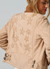 Mauritius - Sister To Christy - Nubuck Star Woman's Jacket - Bone