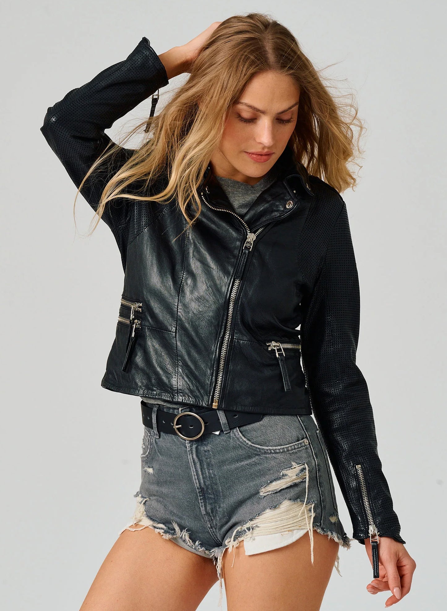 Mauritius Mauritius - Womens Perf. Asym. Jkt - Blk available at The Good Life Boutique