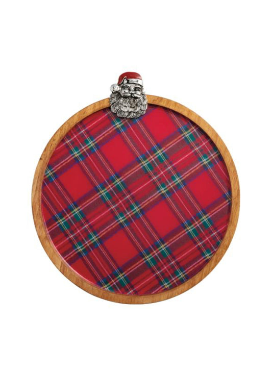 Metal Santa Tartan Board