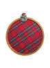 Metal Santa Tartan Board