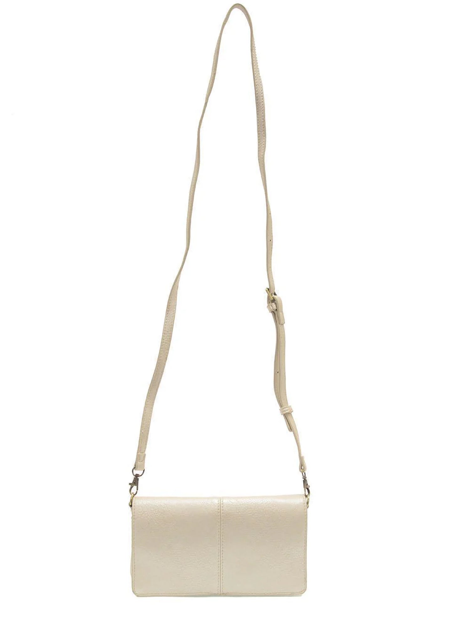 Joy Accessories Metallic Pearl Everly Organizer Flap Crossbody available at The Good Life Boutique