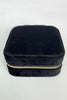 The Classy Cloth WS Mini Velvet Jewelry Case - Black available at The Good Life Boutique