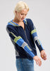 Zaket & Plover Zaket & Plover - Multi Media Hoodie - Dk Denim available at The Good Life Boutique