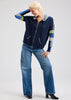 Zaket & Plover Zaket & Plover - Multi Media Hoodie - Dk Denim available at The Good Life Boutique