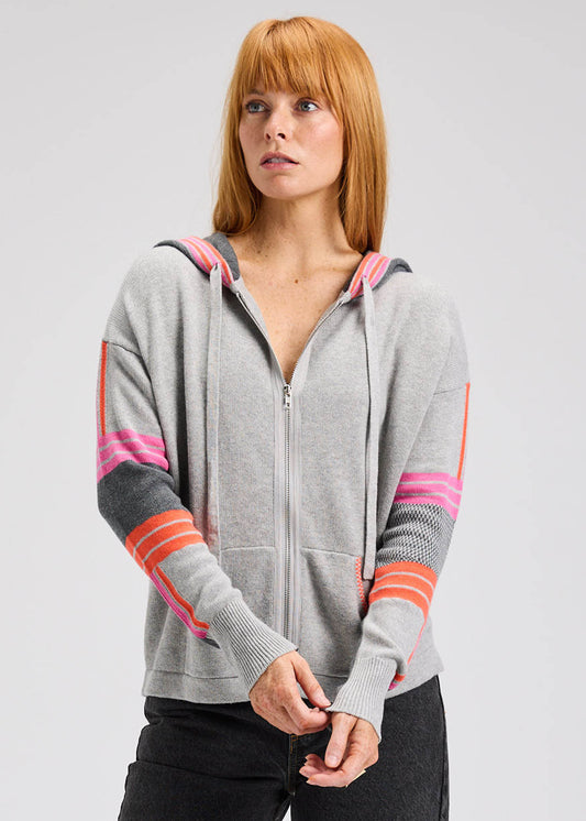 Zaket & Plover Zaket & Plover - Multi Media Hoodie - Marl available at The Good Life Boutique
