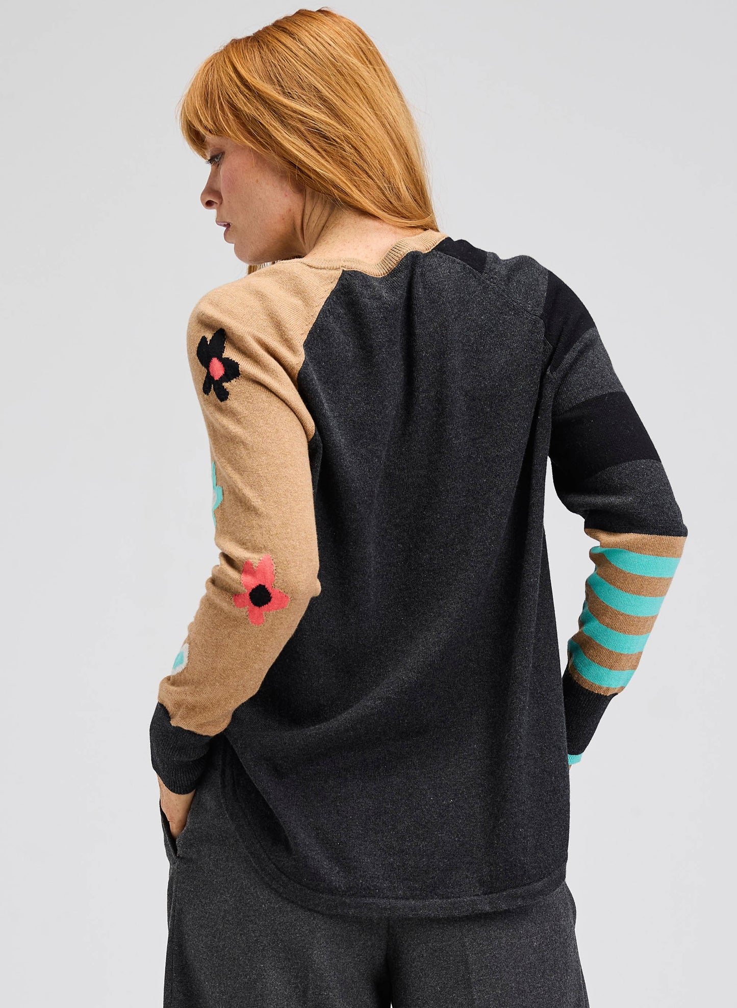 Zaket & Plover Zaket & Plover - My Happy Sweater - Charcoal available at The Good Life Boutique