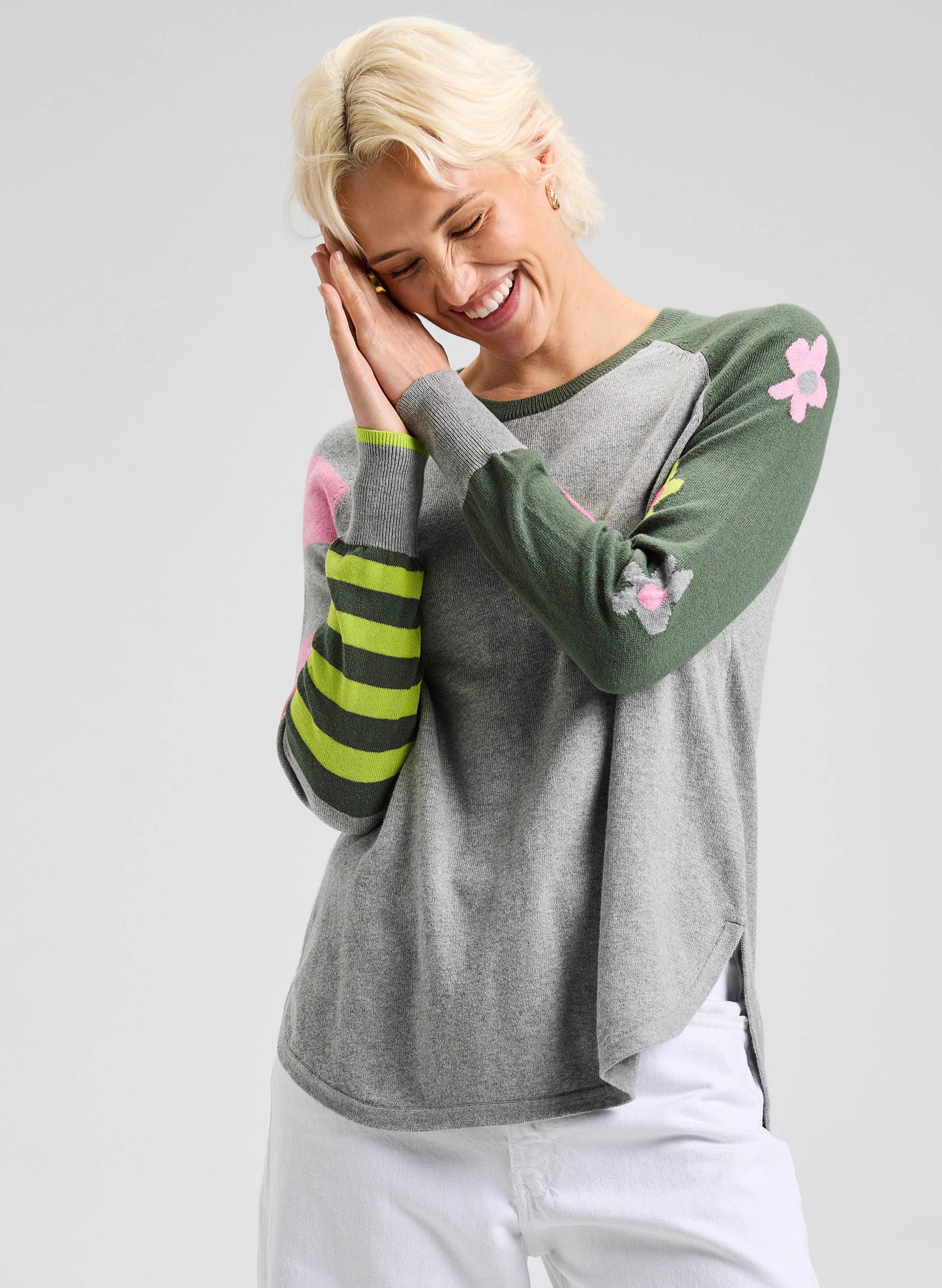 Zaket & Plover Zaket & Plover - My Happy Sweater - Marl available at The Good Life Boutique
