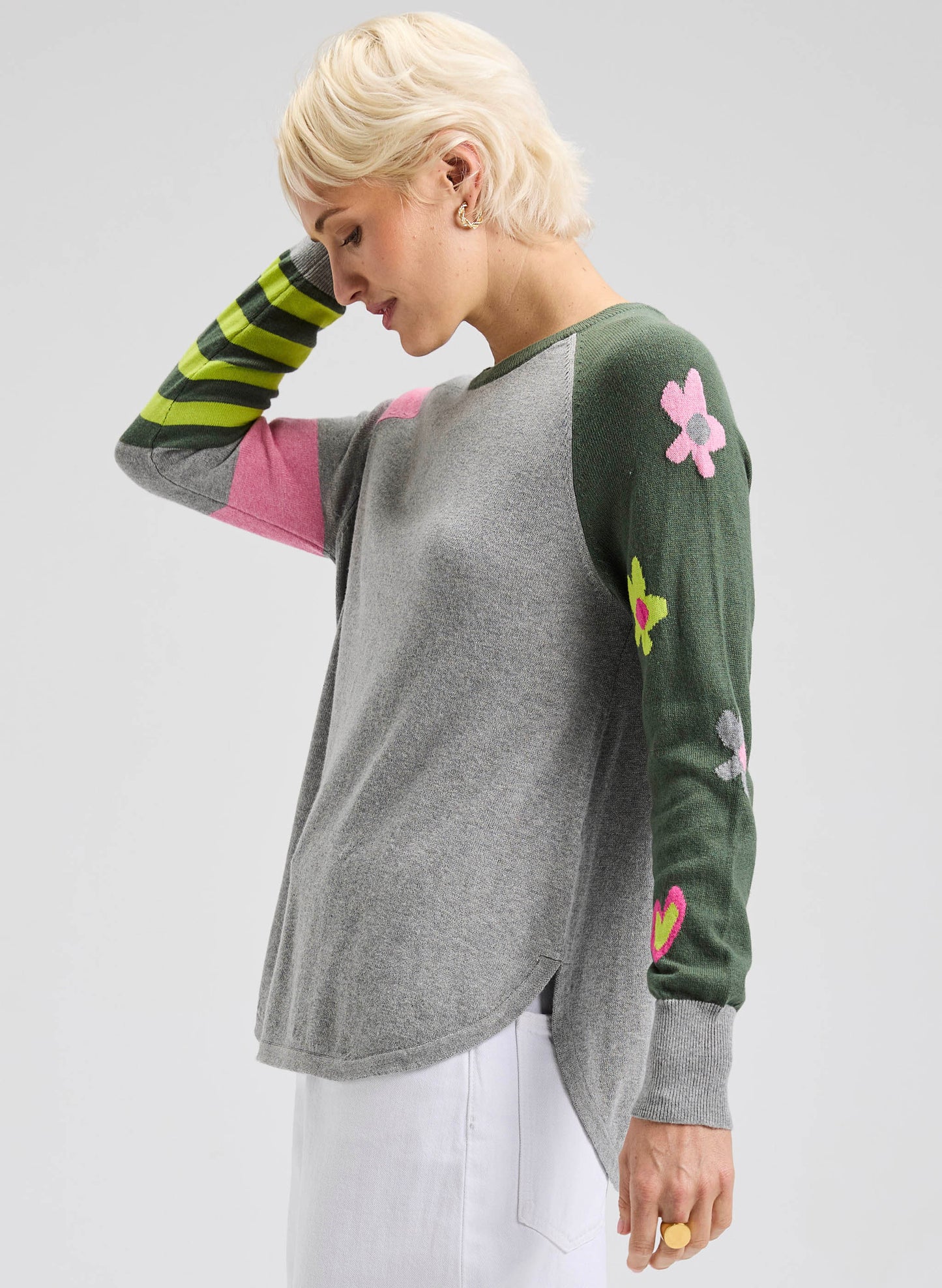 Zaket & Plover Zaket & Plover - My Happy Sweater - Marl available at The Good Life Boutique