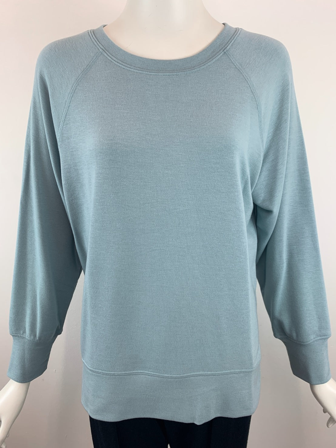 Nally & Millie French Terry Sweatshirt - Silver Blue available at The Good Life Boutique