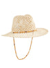 Mud Pie Crochet Fedora - Natural available at The Good Life Boutique