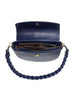 Joy Accessories Navy Linda Crescent Crossbody w/ Braided Strap available at The Good Life Boutique