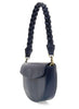 Joy Accessories Navy Linda Crescent Crossbody w/ Braided Strap available at The Good Life Boutique