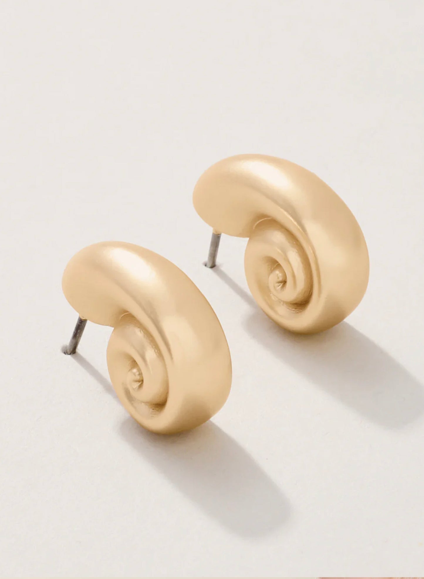 Spartina Nautilus Earrings Gold available at The Good Life Boutique
