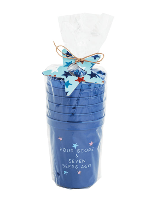 Mud Pie Navy Americana Party Cup available at The Good Life Boutique