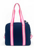 Dinky Dill Neoprene Crossbody Sling Pickleball Bag Tote - Navy/Pink available at The Good Life Boutique