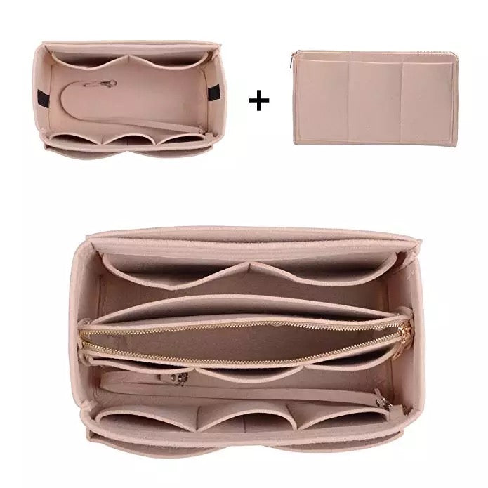 The Classy Cloth WS Tote Bag Purse Organizer Insert - Nude available at The Good Life Boutique