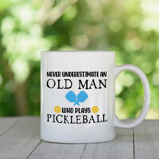 Canary Road Old Man With A Pickleball Cup - 11oz available at The Good Life Boutique