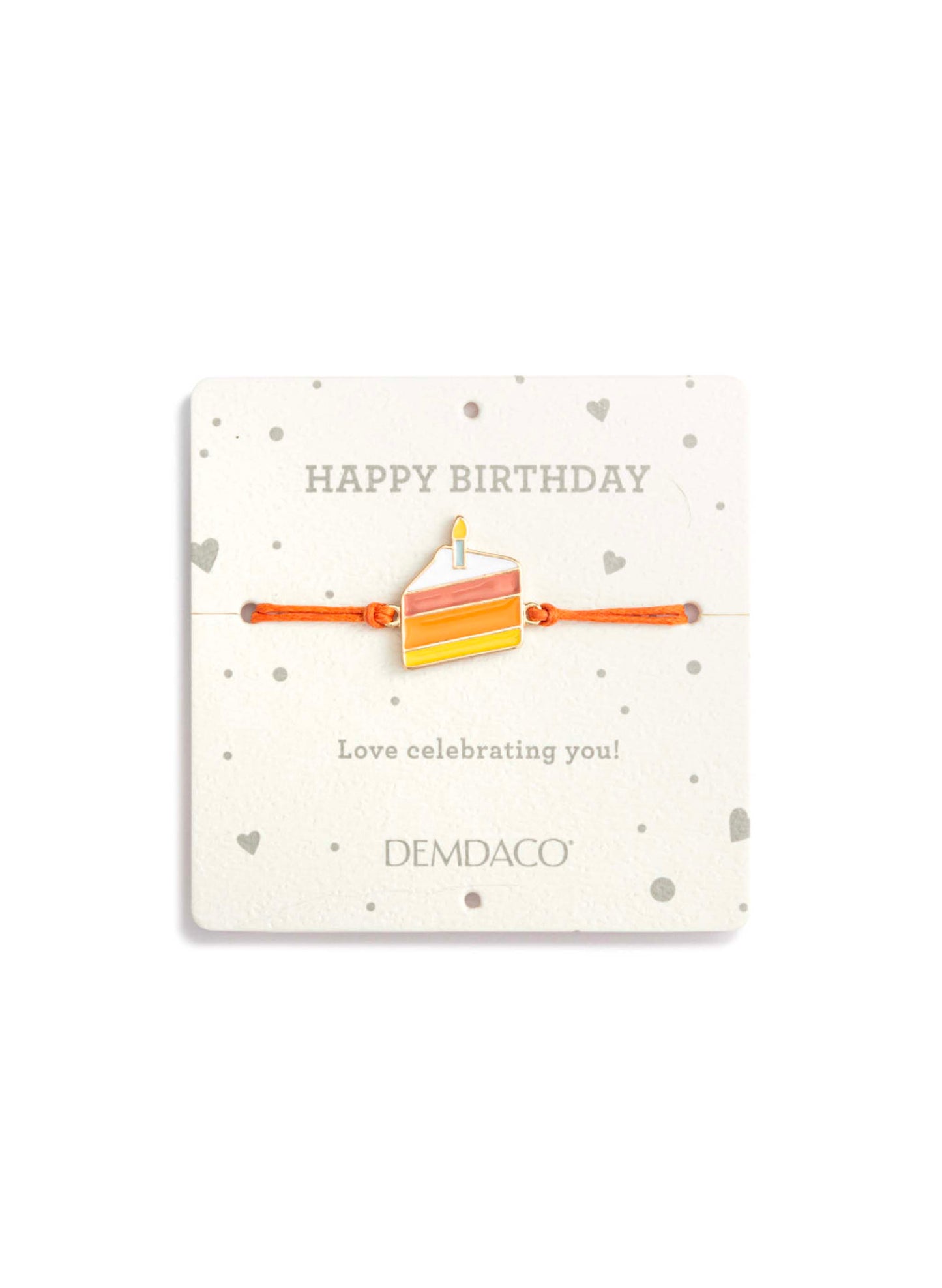 Demdaco Happy Birthday Orange Bear available at The Good Life Boutique