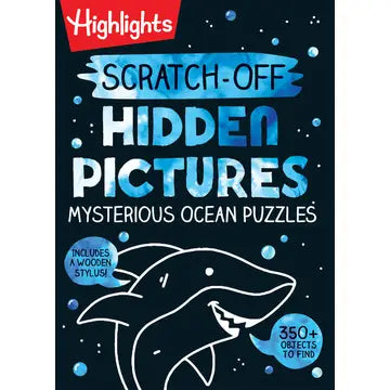 Penguin Random House Scratch-Off Hidden Pictures Mysterious Ocean Puzzles available at The Good Life Boutique