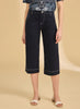 French Dressing FDJ Olivia Wide Capri - Navy available at The Good Life Boutique