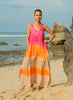 Suzie Blue Canada Ombree Striped Tie Shoulder Dress - Pink & Orange available at The Good Life Boutique
