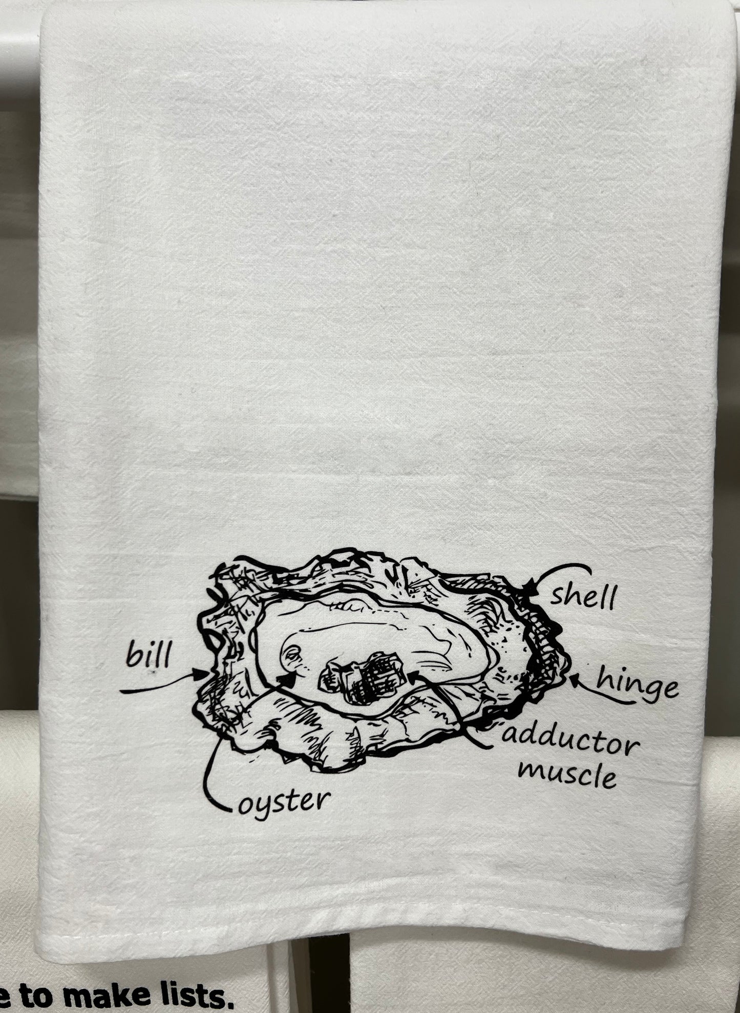 Oyster Tea Towel