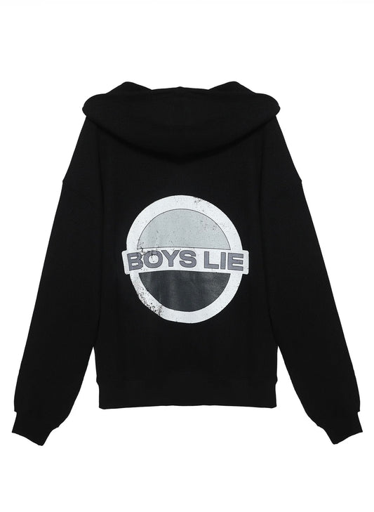 Boys Lie Boys Lie - Pamala Gone Rouge Racer Hoodie - Black available at The Good Life Boutique