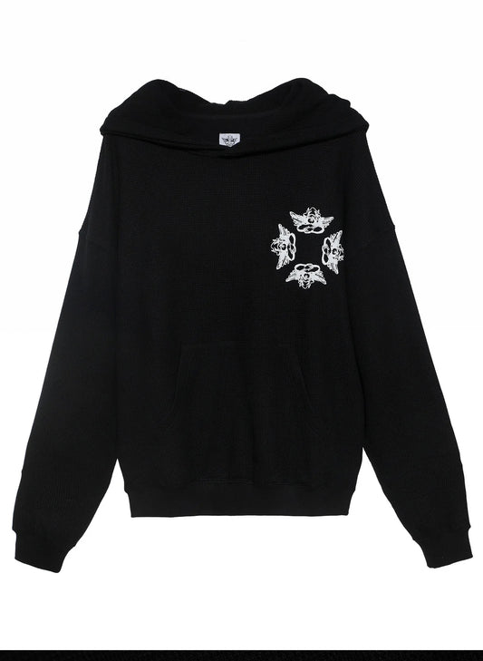 Boys Lie Boys Lie - Pamala Gone Rouge Racer Hoodie - Black available at The Good Life Boutique