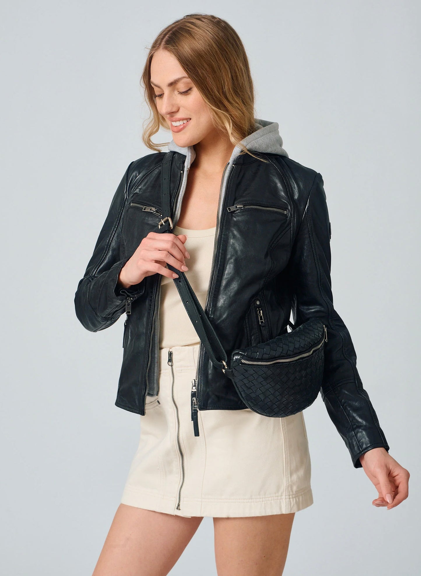 Mauritius Leather - Parker Crossbody - Black