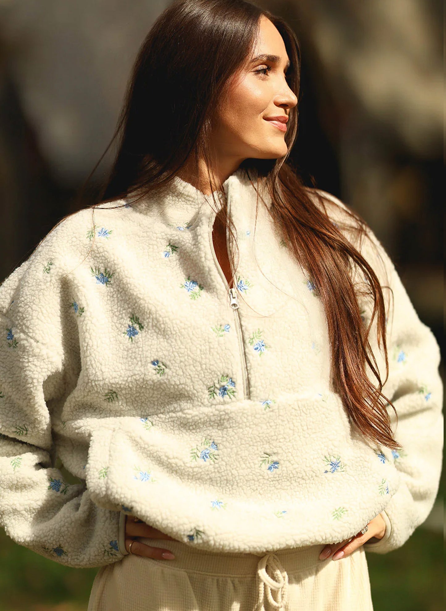 Periwinkle Petals Elle Pullover