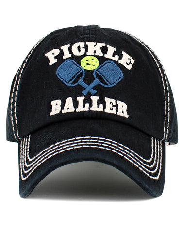 Donovan Designs Embroidered PickleBall Hat available at The Good Life Boutique