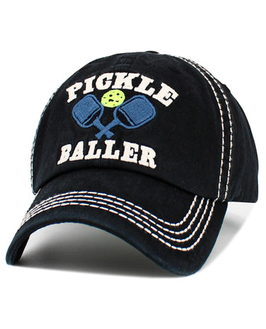 Donovan Designs Embroidered PickleBall Hat available at The Good Life Boutique