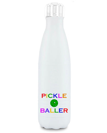 Toss Designs Water Bottle - PickleBaller Rainbow available at The Good Life Boutique