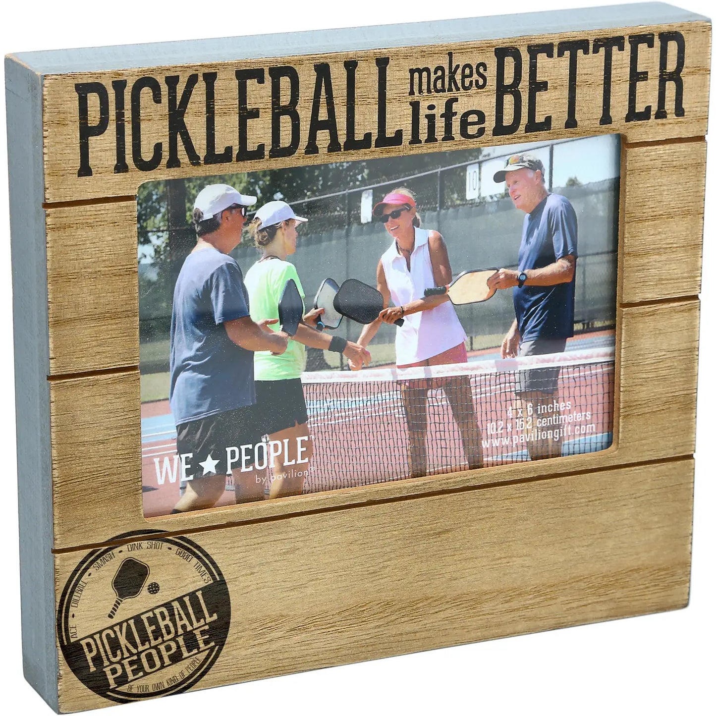 Pavilion Pickleball People 6.75" x 7.5" Frame available at The Good Life Boutique