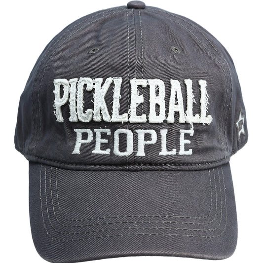 Pavilion Pickleball People - Adjustable Hat - Gray available at The Good Life Boutique