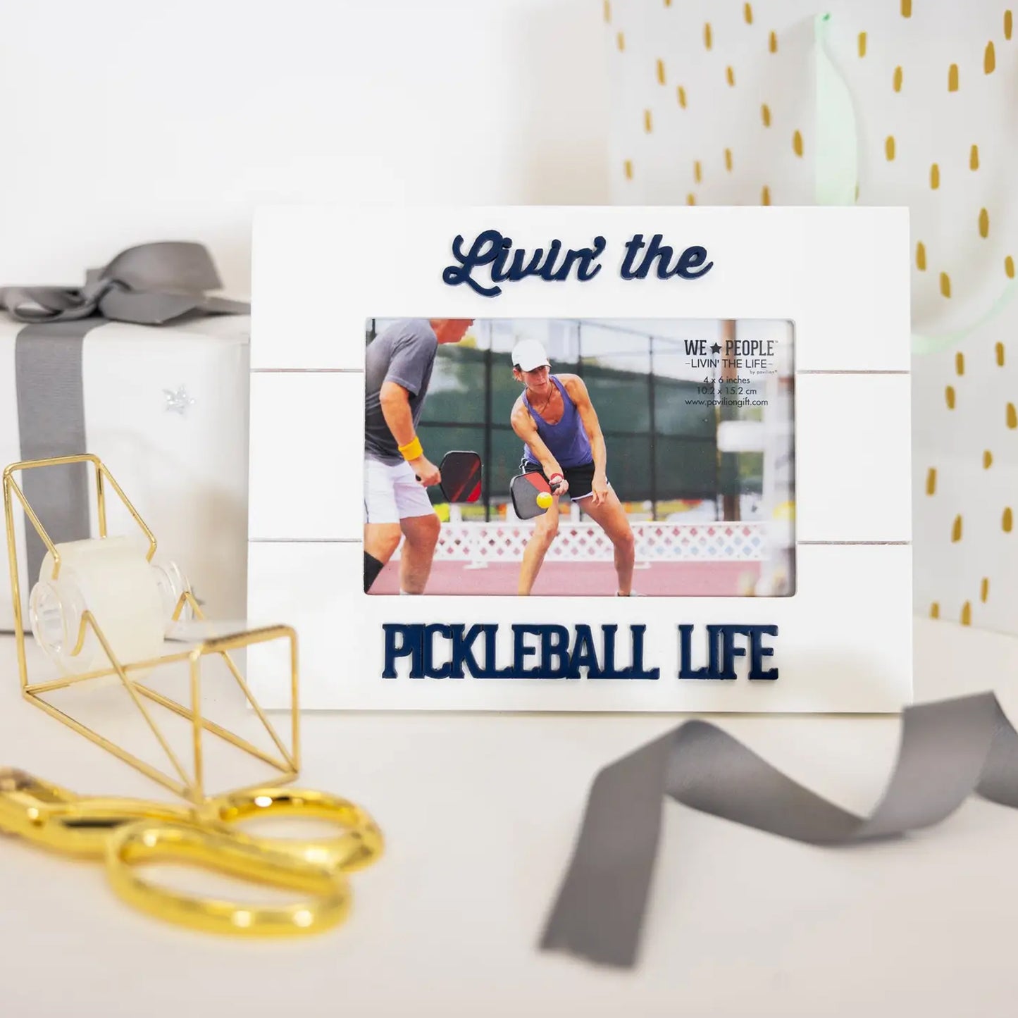 Pavilion Pickleball Life 8.5" x 6.5" MDF Frame (6"x4" Photo) available at The Good Life Boutique