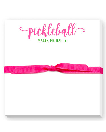 Donovan Designs PickleBall Makes Me Happy Doodle Notepad available at The Good Life Boutique