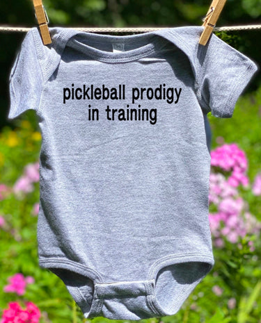 Geez Louise Goods PickleBall Prodigy - Bodysuit - 12 Months available at The Good Life Boutique