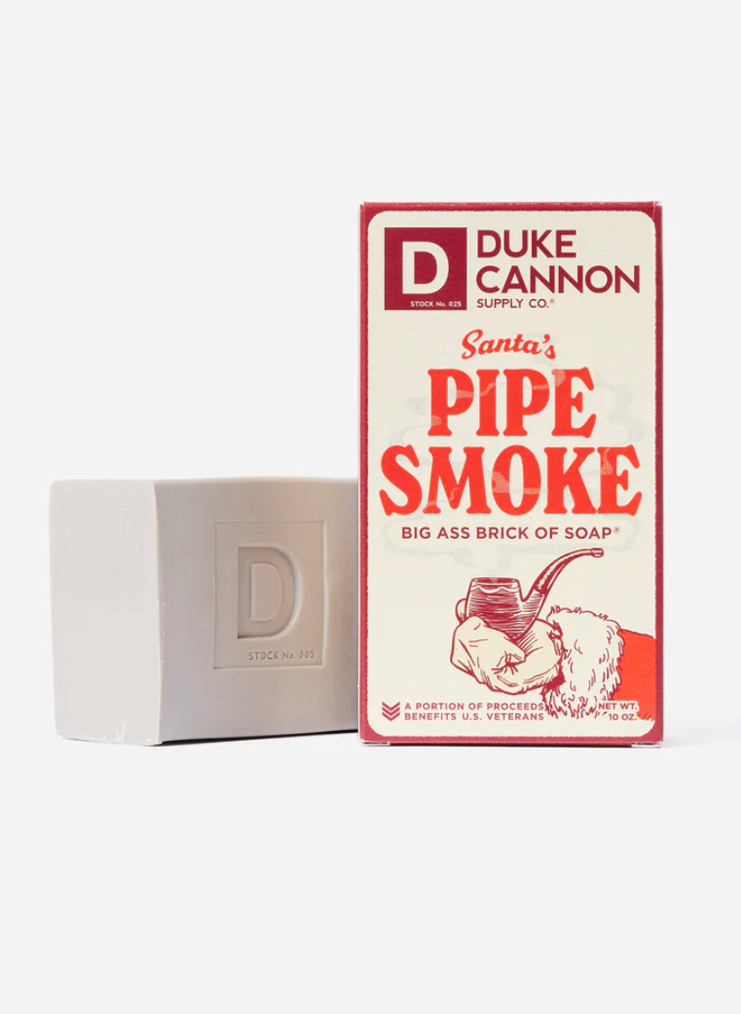 Duke Cannon Big Ass Brick Of Soap - Santa's Pipe Smoke available at The Good Life Boutique