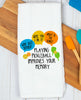 Canary Road Pickleball Improves Memory Towel - Funny Kitchen Decor available at The Good Life Boutique