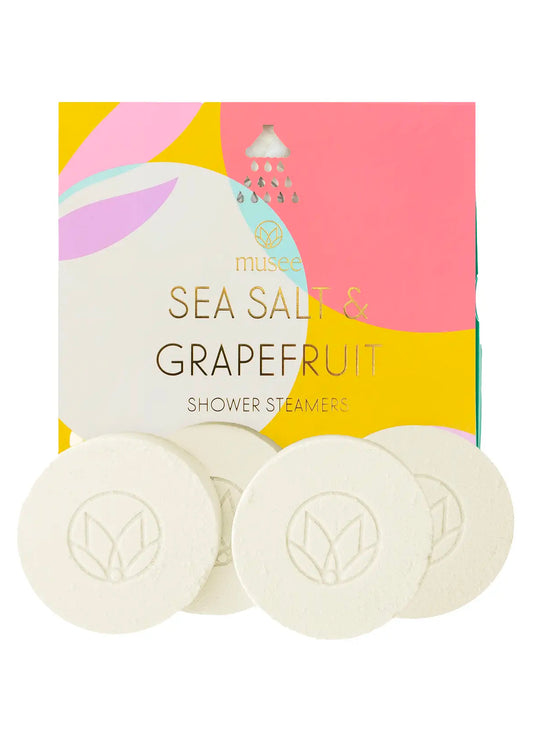 Musee Bath Sea Salt And Grapefruit Shower Steamers available at The Good Life Boutique